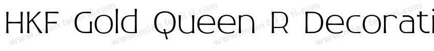 HKF Gold Queen R Decorative字体转换